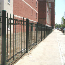 Easily Assembled Decorative Black Horizontal Aluminum Fence Panel